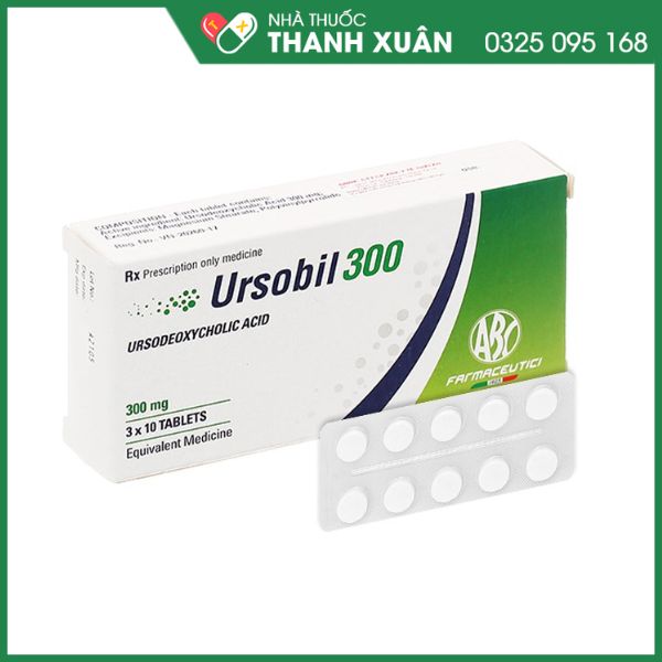 Ursobil 300 điều trị xơ gan, sỏi mật